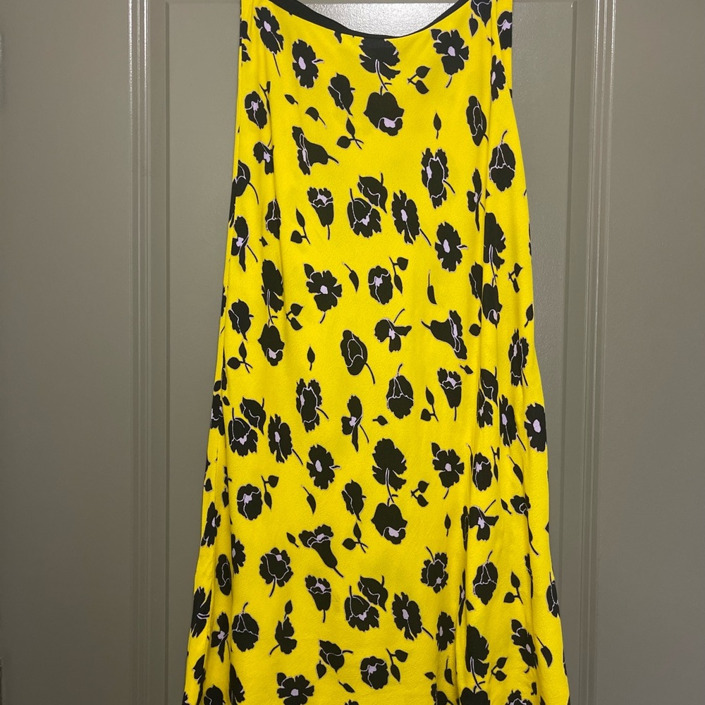 DVF floral midi skirt
